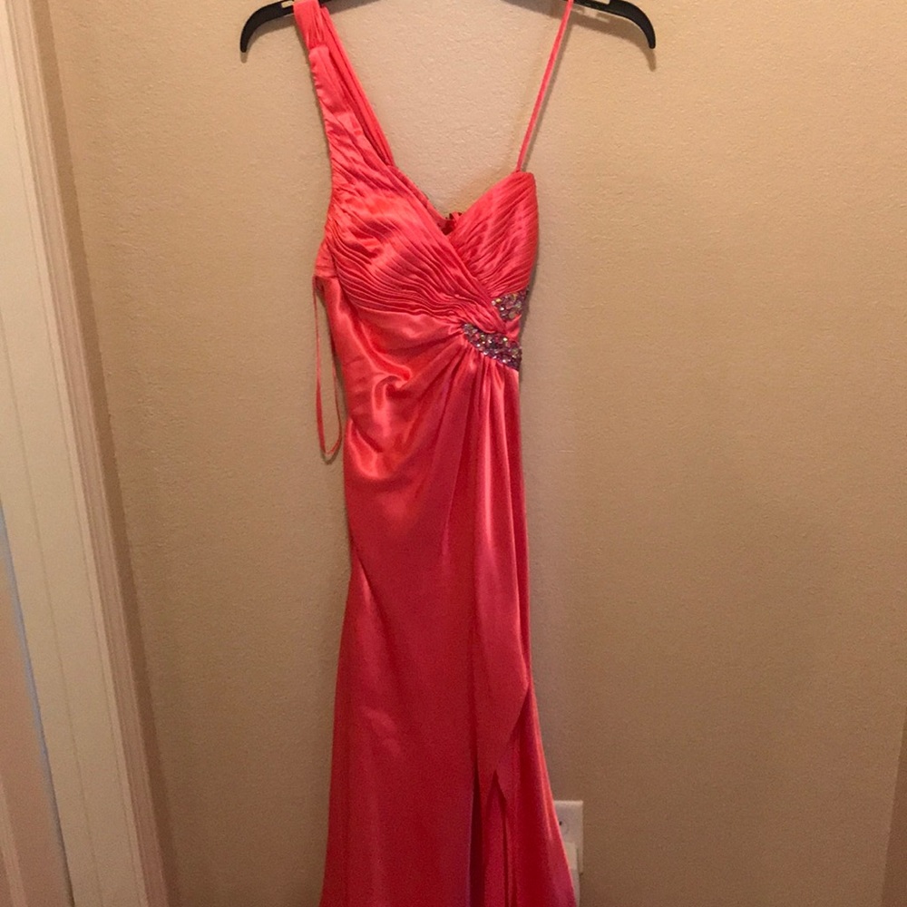 Pink long dress